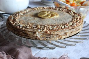 Recette Gâteau de crêpes à l'amande façon galette des Rois