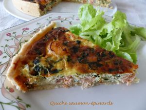 Recette Quiche saumon-épinards – Recettes autour d’un ingrédient # 32