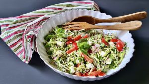 Recette Salade de courgettes-feta-menthe