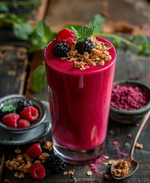Recette Smoothie fruits rouges facile et savoureuse pour l’été