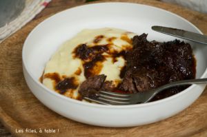 Recette Joue de boeuf caramélisée, mousseline de panais