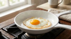 Recette Technique surprenante pour des œufs au plat avec un jaune impeccablement coulant