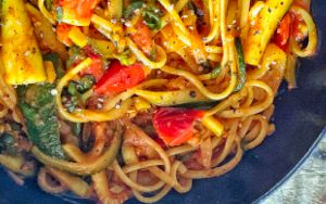 Recette Spaghetti d’Estate aux tomates et courgettes