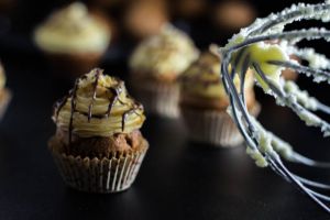 Recette Cupcakes beurre de cacahuète / chocolat et Nutella par le blog Cuisine moi un mouton