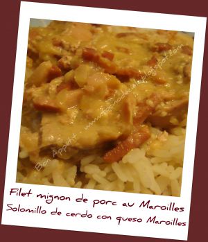 Recette Filet mignon de porc au Maroilles - Solomillo de cerdo con queso Maroilles