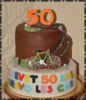 Recette Gâteau 3D vélo en pâte à sucre (The Bike Cake !)