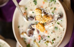 Recette Meilleure recette de crème de poulet et champignon au monde