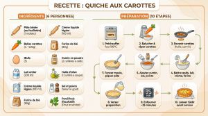 Recette Quiche carottes cumin : légère et savoureuse
