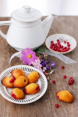 Recette Madeleines aux groseilles