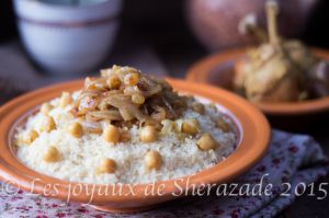 Recette Couscous au poulet et raisins secs de Tlemcen