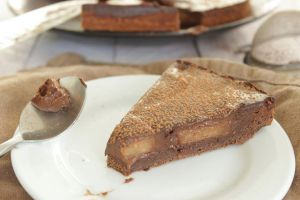 Recette Gâteau tarte chocolat poire – sans beurre