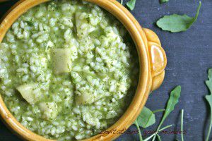 Recette Risotto à la roquette et aux poires