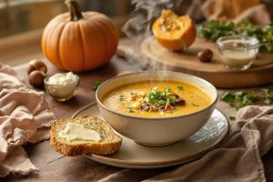 Recette Ce velouté potimarron-châtaignes cartonne (et il se fait en 15 min)