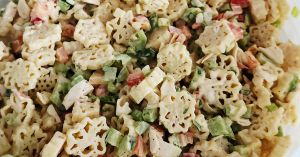 Recette Salade de pâtes crémeuses à la goberge