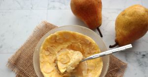 Recette Bowl flan amande et poire