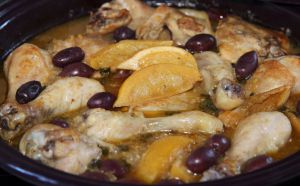 Recette Tajine de poulet aux citrons confits et olives