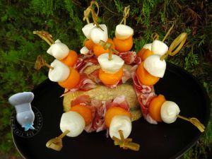 Recette Brochettes de melon