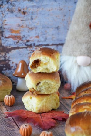 Recette Trio de brioches {nature, fourrées spéculoos et chocolat lait/gaufrettes}
