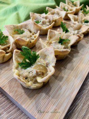 Recette Corolles de rillettes de thon au citron confit