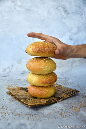 Recette Pains à burger, ou buns, végans