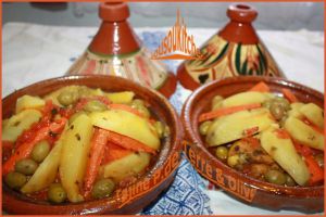 Recette Tajine de Poulet - Pommes de Terre et Olives ????? ?????? ??????? ????????