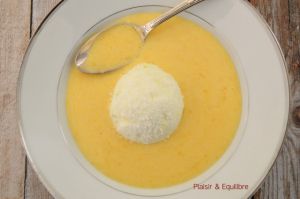Recette Ile flottante coco mangue {Foodista Challenge #126}