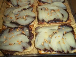 Recette Tartelettes poires - nutella