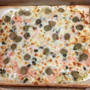 Recette Pizza fenouil/saumon fumé