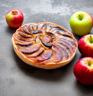 Recette Tarte aux pommes-compote maison