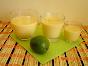 Recette Panna cotta légère mangue verveine et citron vert (recette vegan)