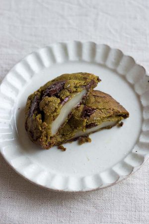 Recette Cookie coeur mochi, matcha et chocolat noir