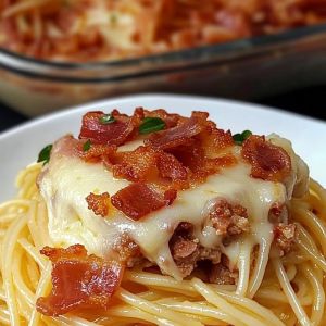 Recette Spaghetti Bœuf Bacon : Recette Facile et Savoureuse