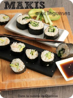 Recette Makis salade, avocat & concombre – #Vegan