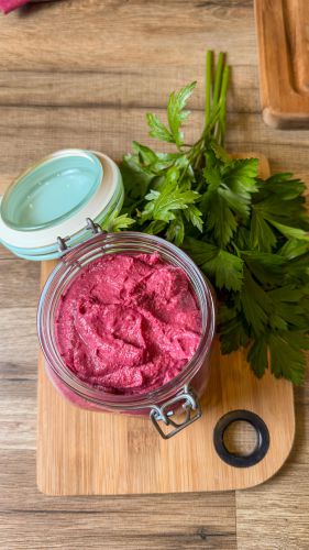 Recette Houmous de betterave au miel et épices