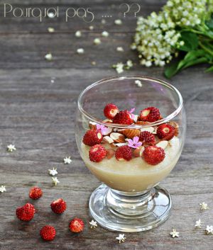 Recette Crème de semoule au lait de riz et fleurs de sureaux (sans lactose)