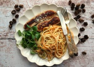 Recette Spaghetti carbonara au boudin blanc