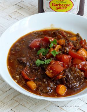 Recette Joue de boeuf confite à la sauce barbecue