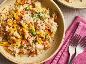 Recette Meilleure riz crémeux au poulet dans la mijoteuse (Très facile à faire)!