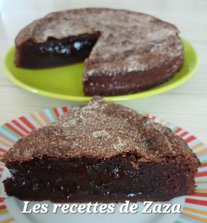 Recette Fondant peu sucré aux 2 chocolats