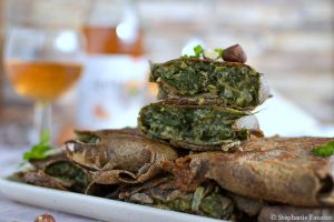 Recette Galettes de sarrasin aux épinards, noisettes et fromage