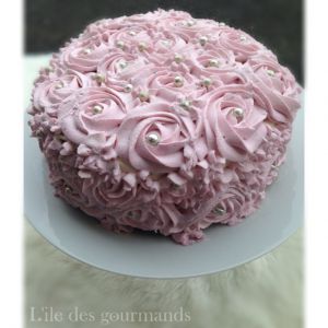 Recette Cake Pink Rose {{cake girls }}