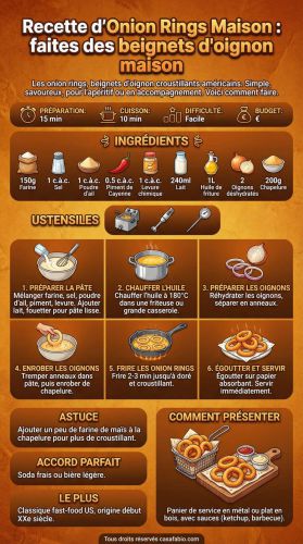 Recette D’Onion Rings : faites des beignets d’oignon maison