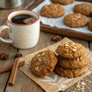 Recette Healthy Gingerbread Oatmeal Breakfast Cookies Recipe