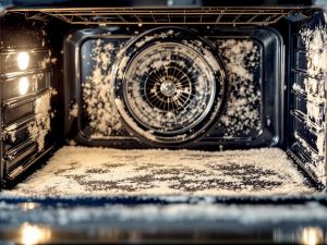 Recette Nettoyer le four très encrassé : pâte de bicarbonate, temps de pose, rinçage facile