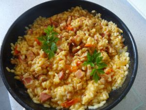 Recette Risotto fait sa tête de lard