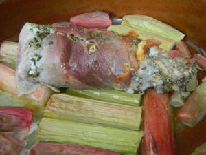 Recette Filet mignon de porc à la rhubarbe