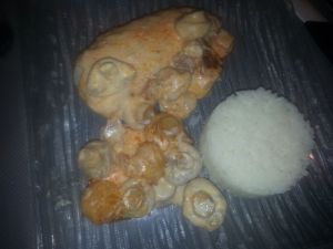 Recette Blanc de poulet sauce chorizo champignons