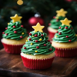 Recette Créez des Moments Magiques : Recette Époustouflante de Cupcakes de Noël Festifs Maison