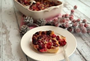 Recette Clafoutis aux cranberries et sirop d’érable