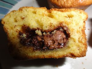 Recette Muffins coeur de nutella